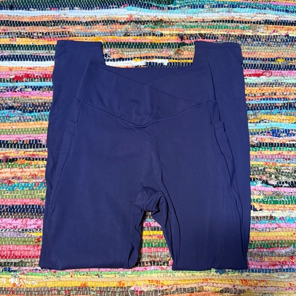 halara light navy 7/8 leggings size small - Picture 1 of 4